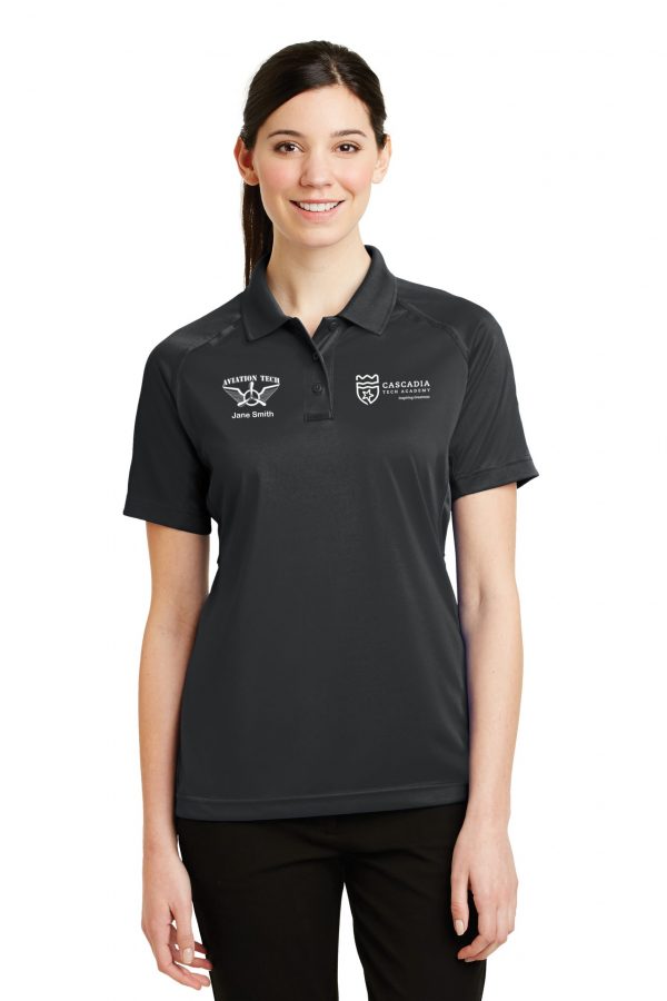 Cascadia Tech Aviation Tech Program Polo Shirt Women's TEACHER DISTRIBUTED!