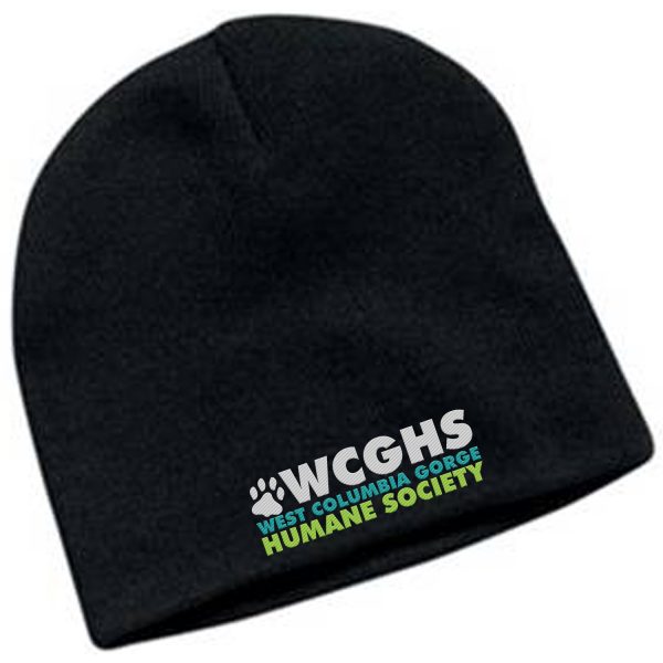 WCGHS Hat 100% Acrylic Beanie with Embroidered logo 8"