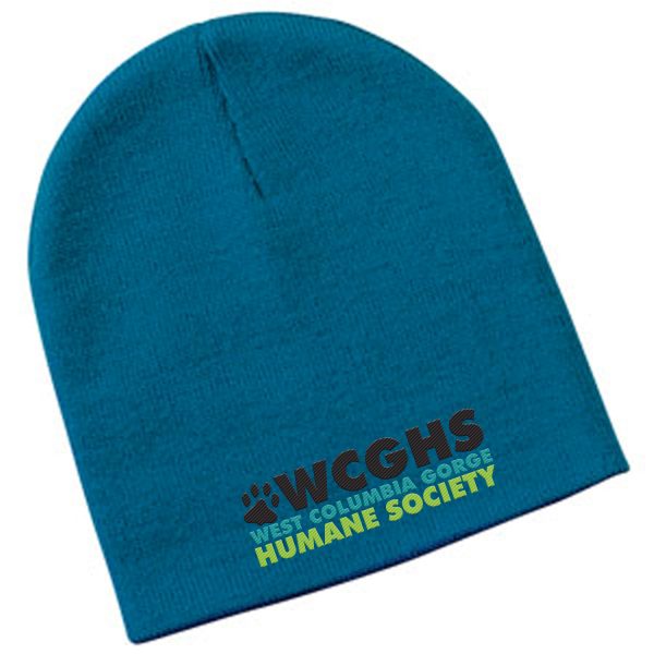 WCGHS Hat 100% Acrylic Beanie with Embroidered logo 8"