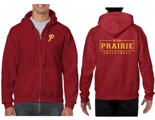 Prairie Volleyball Full-Zip Hooded Sweatshirt G18600
